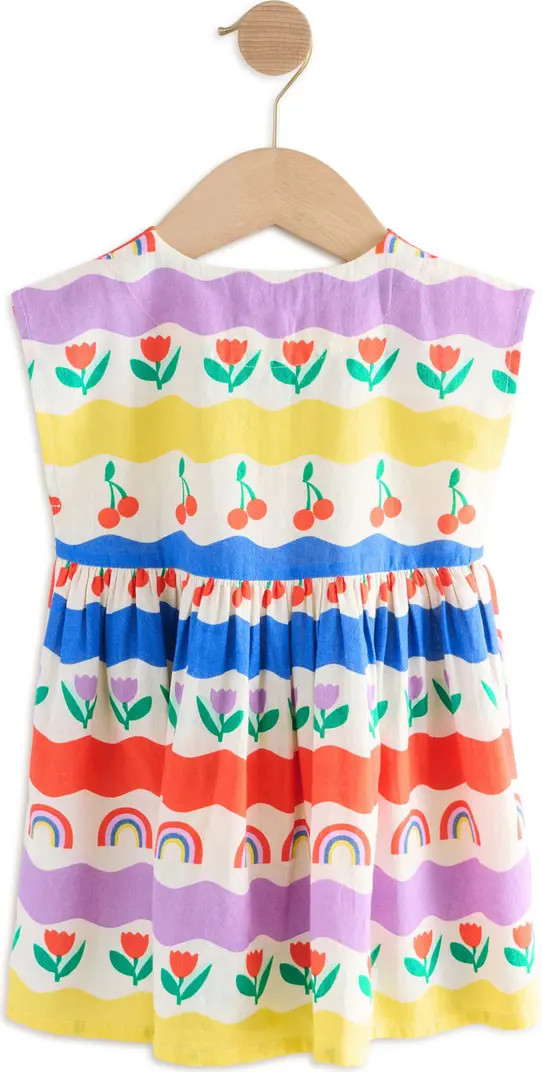 Kids' Cotton & Linen Button-Up Dress | Nordstrom
