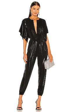 Norma Kamali Rectangle Jog Jumpsuit in Black from Revolve.com | Revolve Clothing (Global)