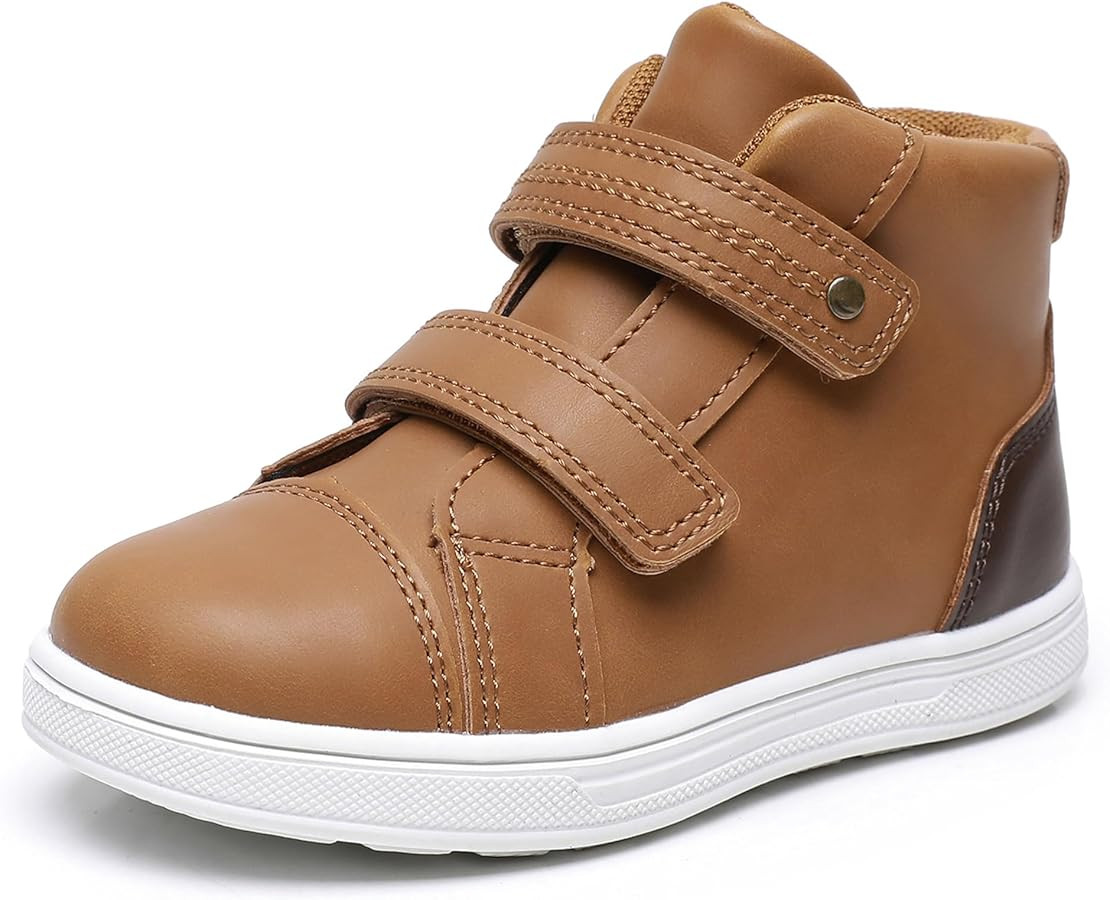 Apakowa Kids Toddler Boys Boots Fall Ankle Work Boots Water Resistant | Amazon (US)