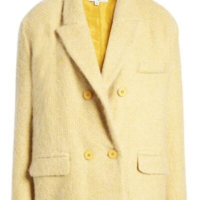 Amylynn Wool Jacket Mustard Yellow Double Breasted Relaxed Fit Blazer Warm S NWT  | eBay | eBay UK