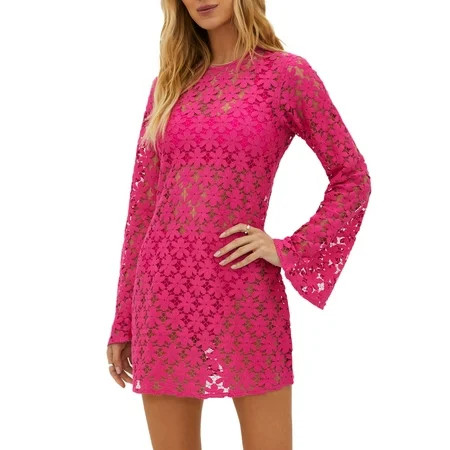 Beach Riot womens Goldie Dress s Pink | Walmart (US)