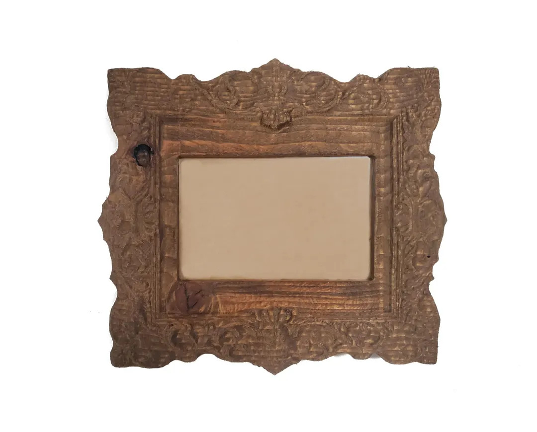4x6 Ornate Wood Antique Style Picture Frame Unique Carved and Old Fashioned - Etsy | Etsy (US)