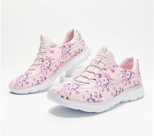 Skechers Washable Slip-On Bungee Summit Sneakers - Calm Harmony | QVC