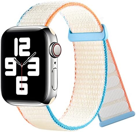 Nylon Velcro Sport Loop Bands Compatible with Apple Watch Band 38mm 40mm 41mm for Women Men, Stretch | Amazon (US)