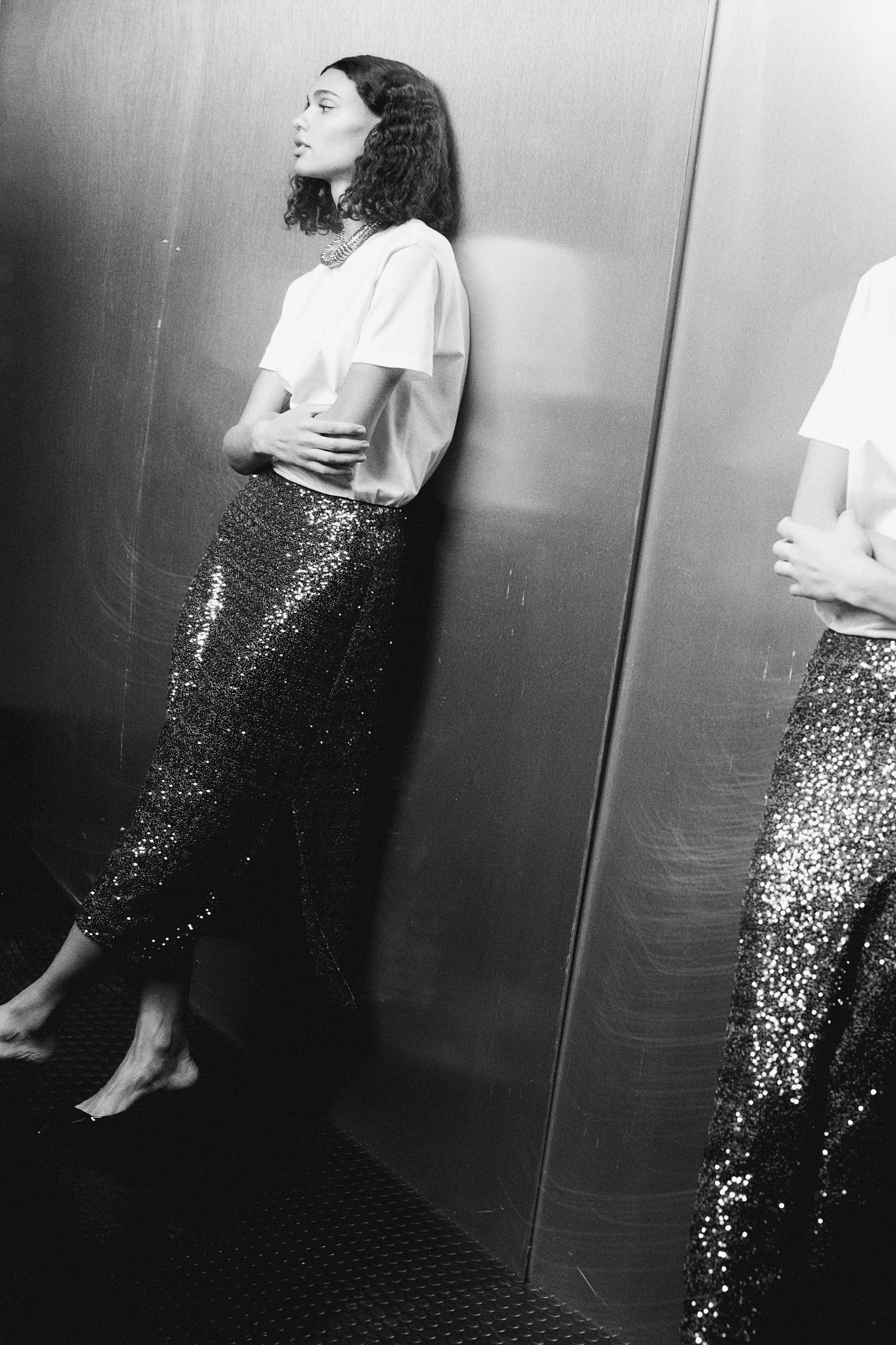 Sequined Midi Skirt | H&M (US + CA)