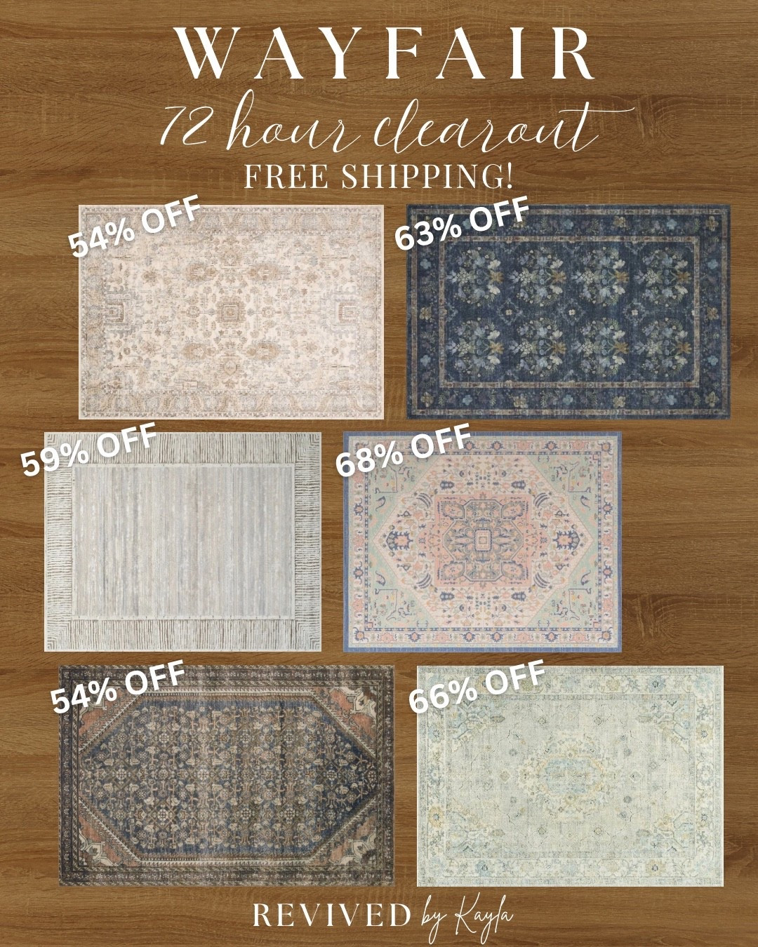 All of my fan favorite and best selling rugs from @Wayfair are on sale for their 72 Hour Clearout! Up to 60% off and free shipping 🛒🌷

#homedecor #homedecorating #homedesign #livingroom #bedroom #home #decor #modern #cozy #spring #sale #salealert #freeshipping #rugs #arearugs #wayfair

#LTKHome #LTKSaleAlert