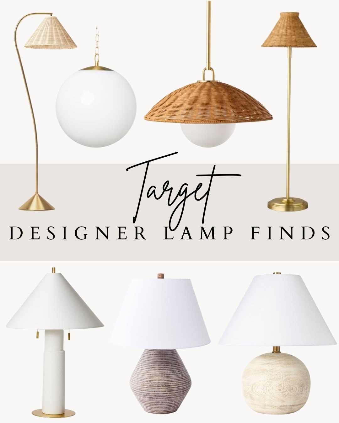 Target Lighting Finds We’re Loving ✨

Good lighting changes everything 🤍 These Target finds have that elevated designer look with warm textures, soft shapes, and timeless finishes that instantly make a space feel more curated. Loving the mix of woven details, brass accents, and organic silhouettes lately. Save these for your next home refresh.

#LTKSeasonal #LTKvlog #LTKHome