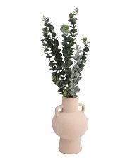 22in Eucalyptus Stems In Orb Vase | Marshalls