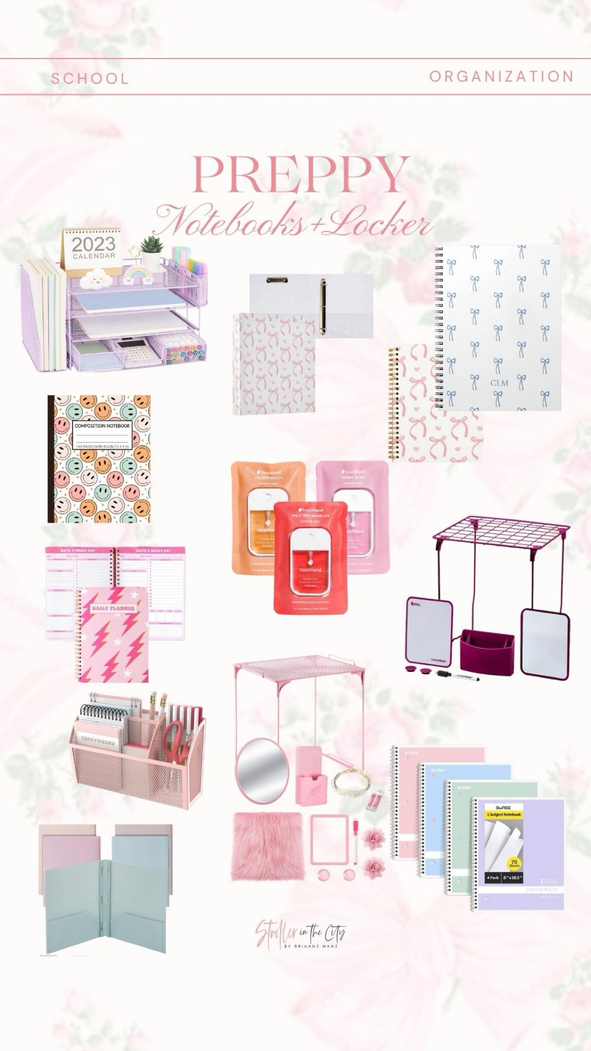 Preppy notebooks and locker organization 

#LTKBacktoSchool #LTKSeasonal #LTKKids