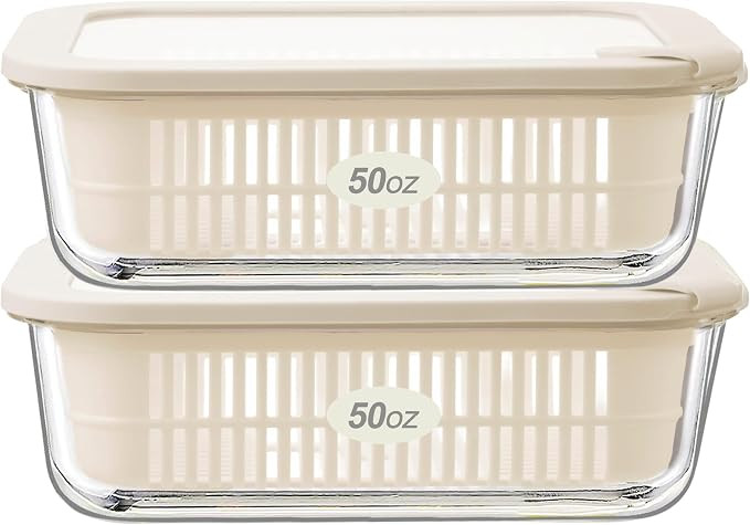 Glass Food Storage Containers with Glass Lids, Microwave Safe Food Container Set, Aitight Meal Pr... | Amazon (US)