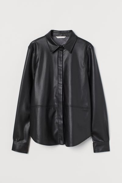 Faux Leather Shirt | H&M (US + CA)