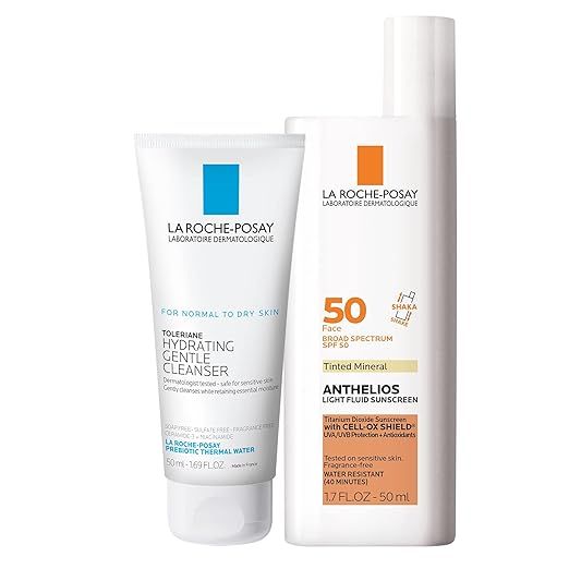 La Roche-Posay Anthelios Tinted Sunscreen SPF 50 | Ultra-Light Fluid Mineral Sunscreen for Face w... | Amazon (US)