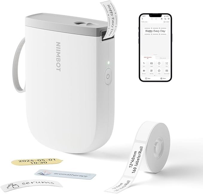 NIIMBOT D11 New Version Label Maker Machine with Tape,300DPI Bluetooth Label Printer, Portable Th... | Amazon (US)
