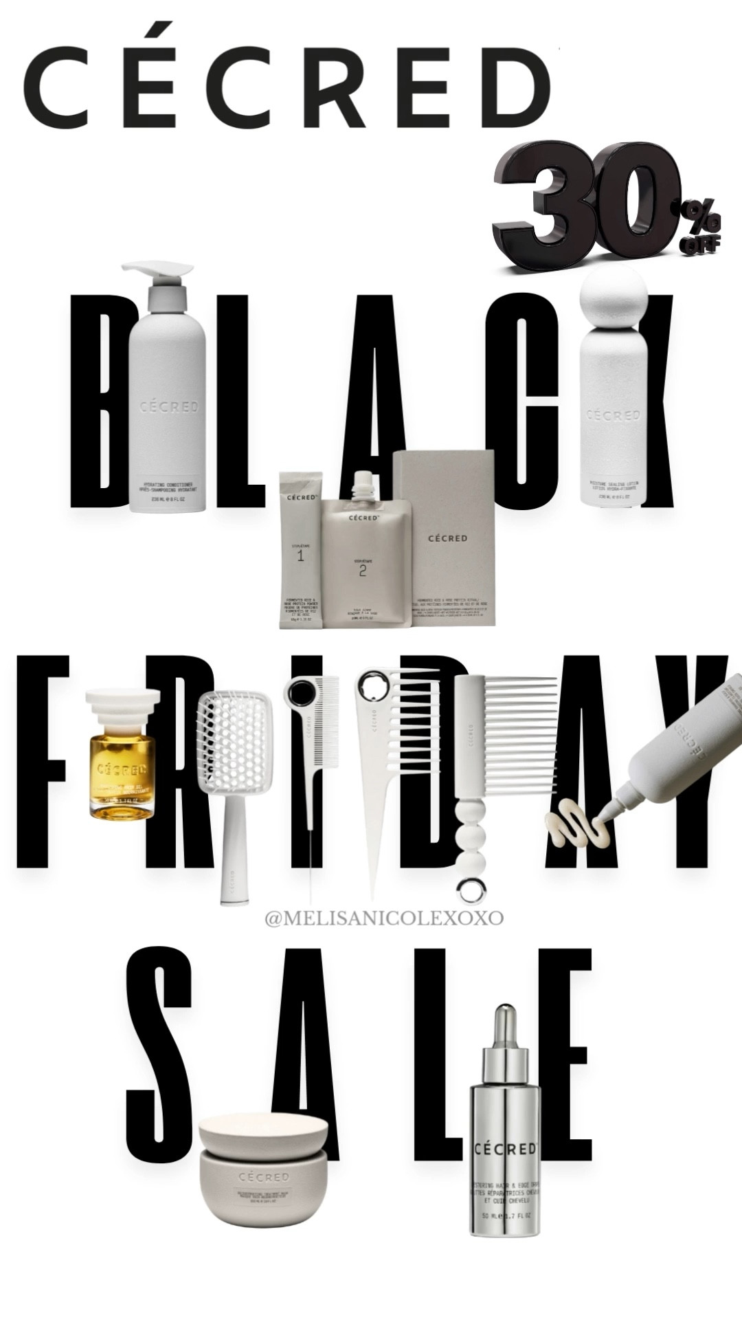 Cécred Black Friday Sale - free wide tooth comb with  $75+ orders Black Friday Only. Plus 30% off sitewide all weekend with code: BF30

#LTKHair

#LTKCyberWeek #LTKSaleAlert #LTKBeauty