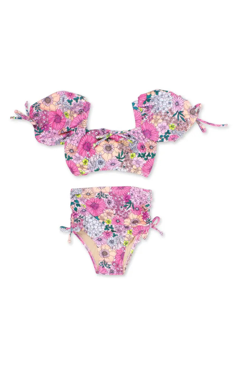 Kids' High Waist Two-Piece Swimsuit | Nordstrom