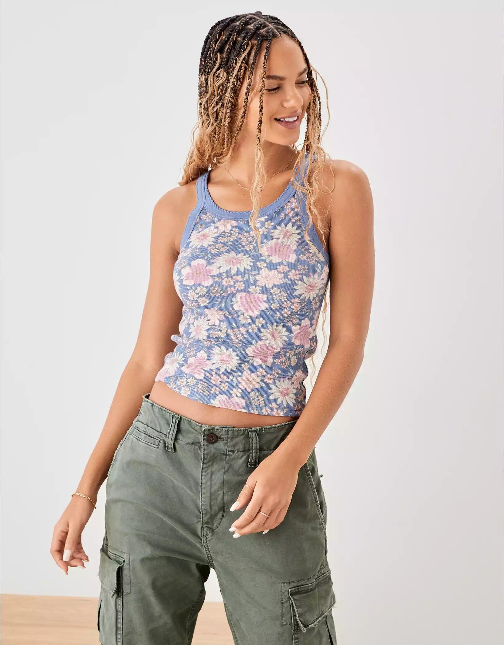 Floral Tank Top / Summer Outfits | American Eagle Outfitters (US & CA)