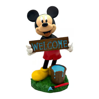 Disney 14-Inches H x 7.875-Inches W Multiple colors/finishes Mickey Garden Statue | Lowe's