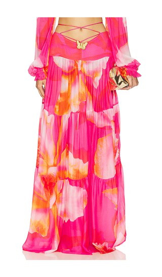 Song Butterfly Skirt in Wildflower | Revolve Clothing (Global)