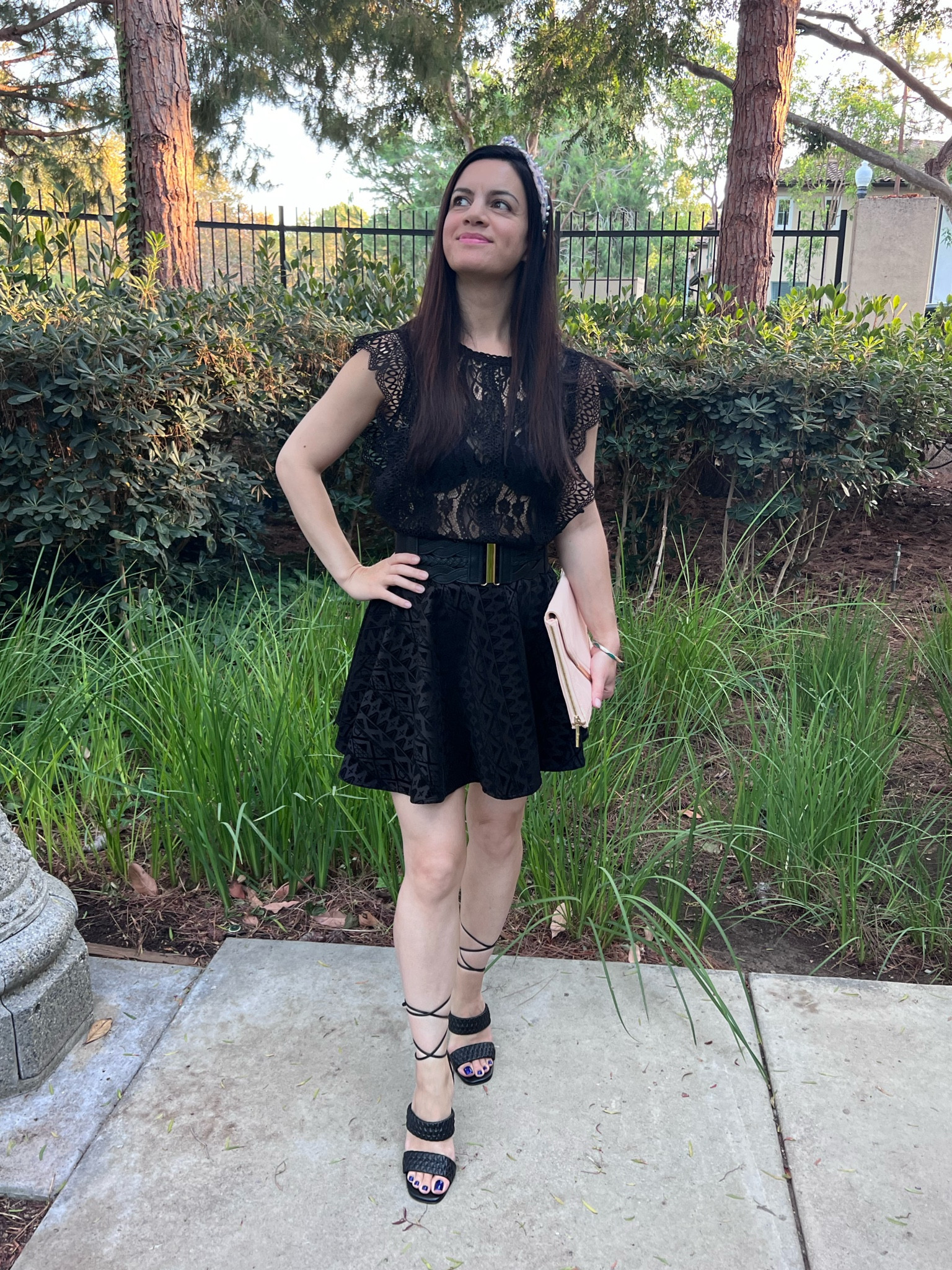Date Night Outfit ♥️
Trendy style| date night outfit| classy style| summer outfit| flowy skirt| short skirt| mesh top| ruffle sleeves| black high heels| chic outfit| black belts

Follow my shop @dressedinglitters on this app


#LTKSeasonal #LTKstyletip #LTKtravel