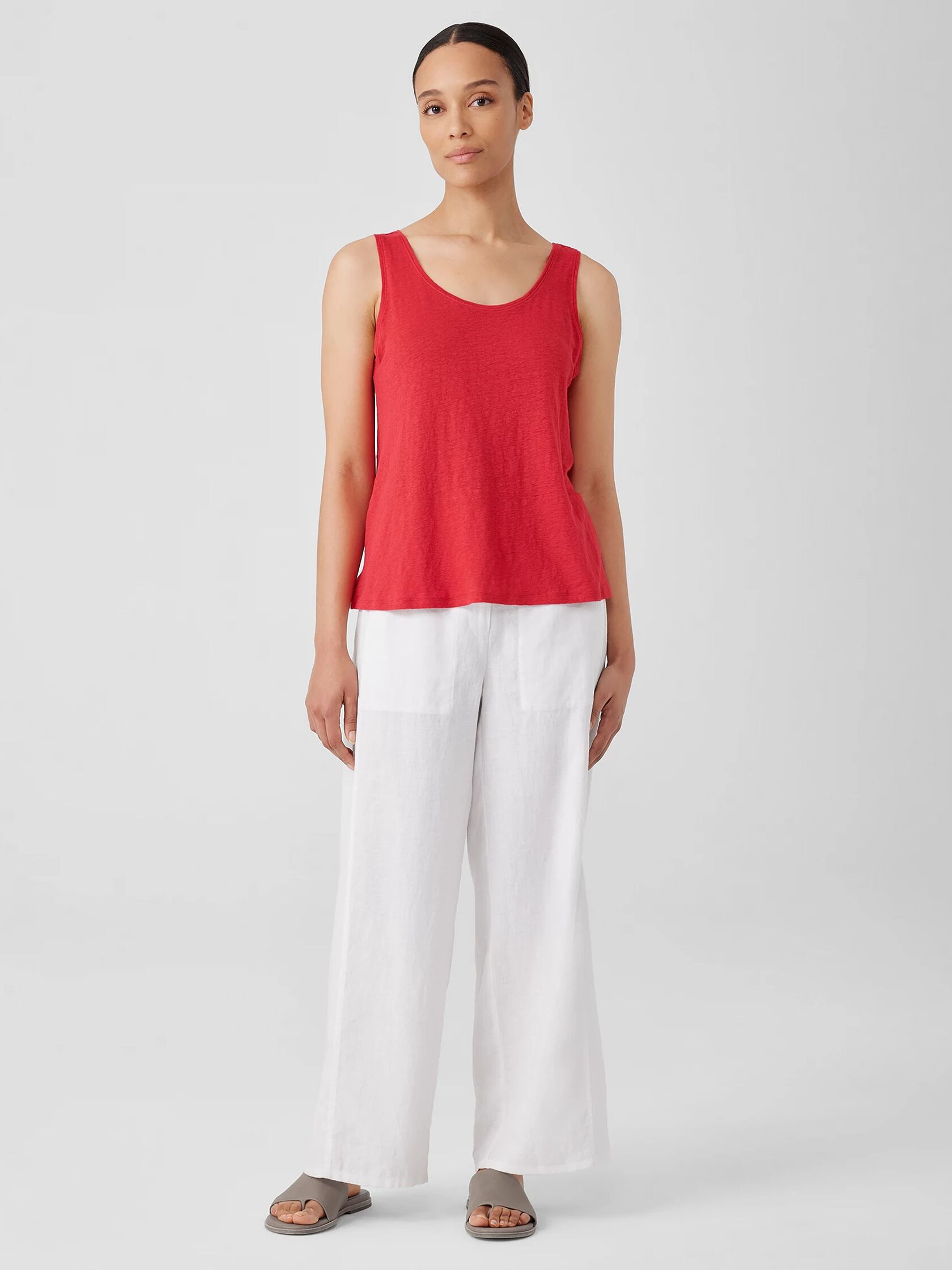 Organic Linen Jersey Tank | Eileen Fisher