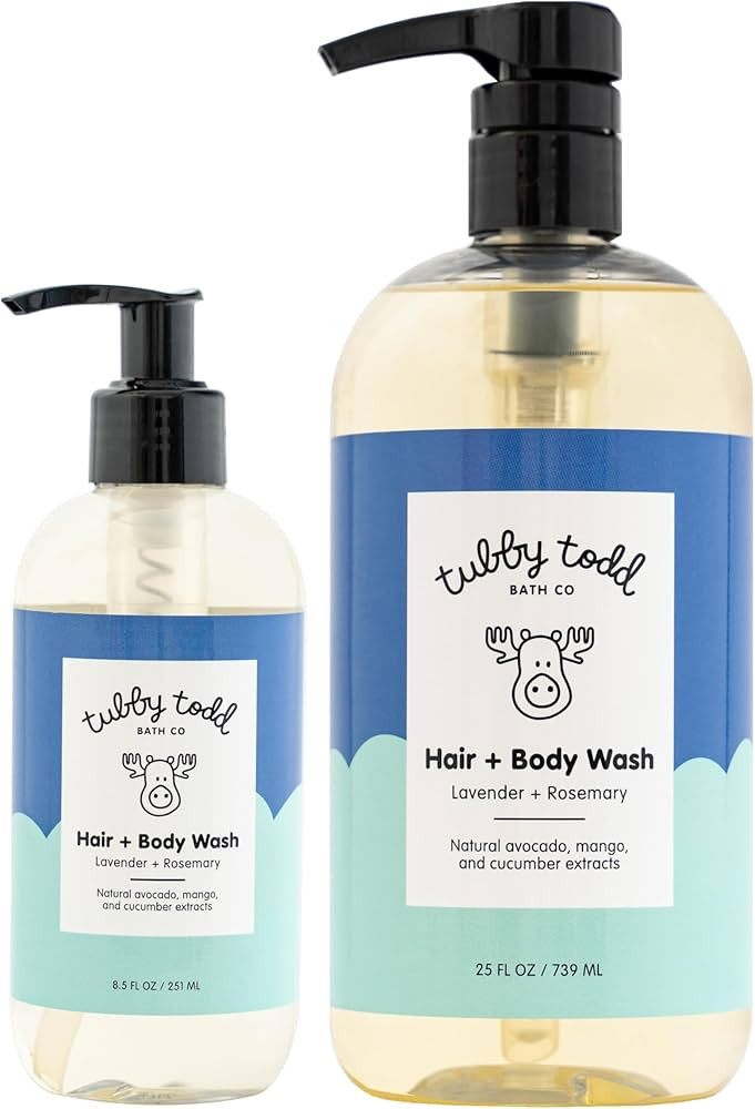 TUBBY TODD Hair + Body Wash - Baby Shampoo and Body Wash - Gentle, Natural Baby Was for Newborns,... | Amazon (US)