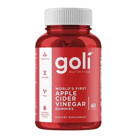 Goli Nutrition Apple Cider Vinegar Vegan Gummies, 60 Count | Walmart (US)