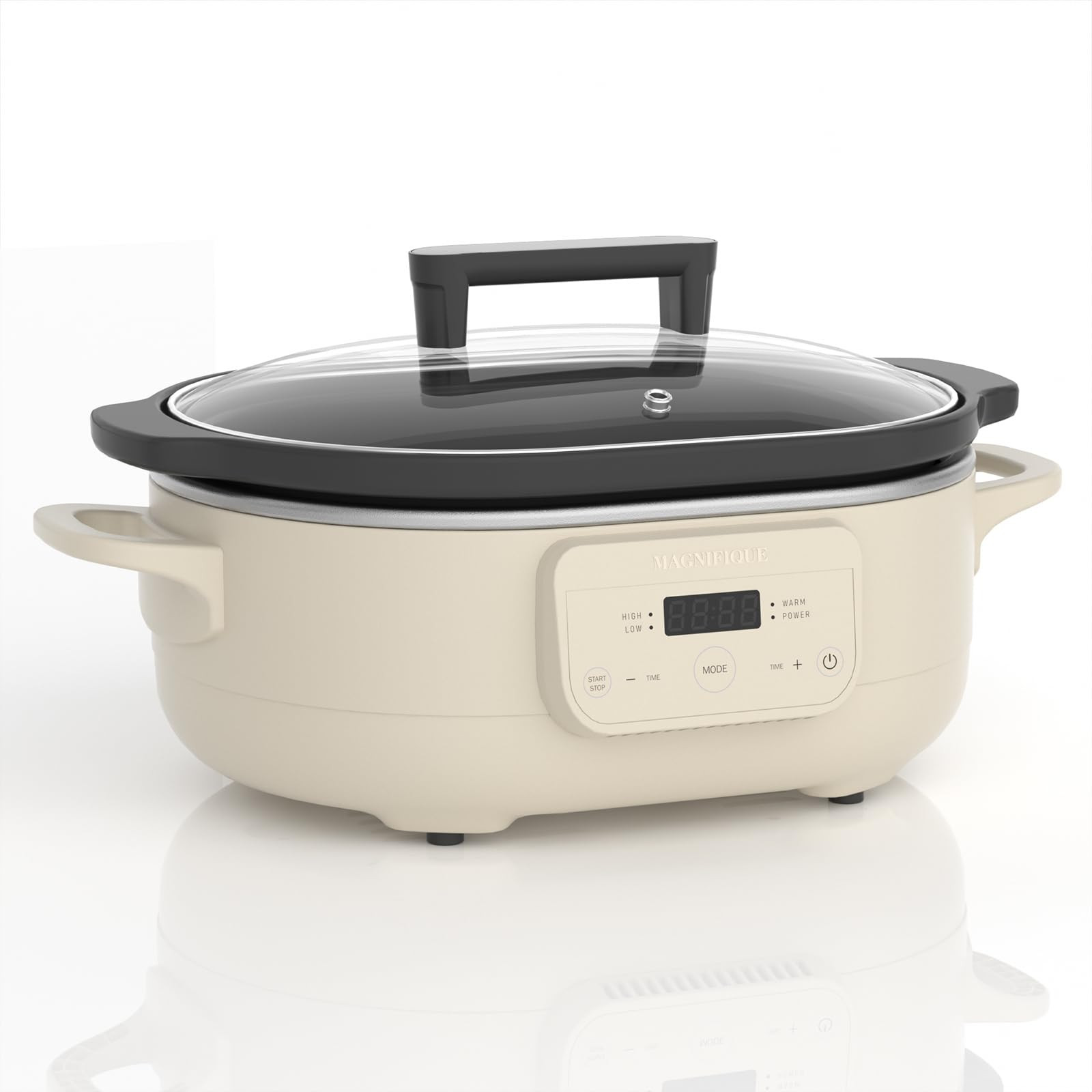 MAGNIFIQUE 6 Quart Programmable Slow Cooker Removable Healthy Nonstick Pot - Small Kitchen Applia... | Amazon (US)