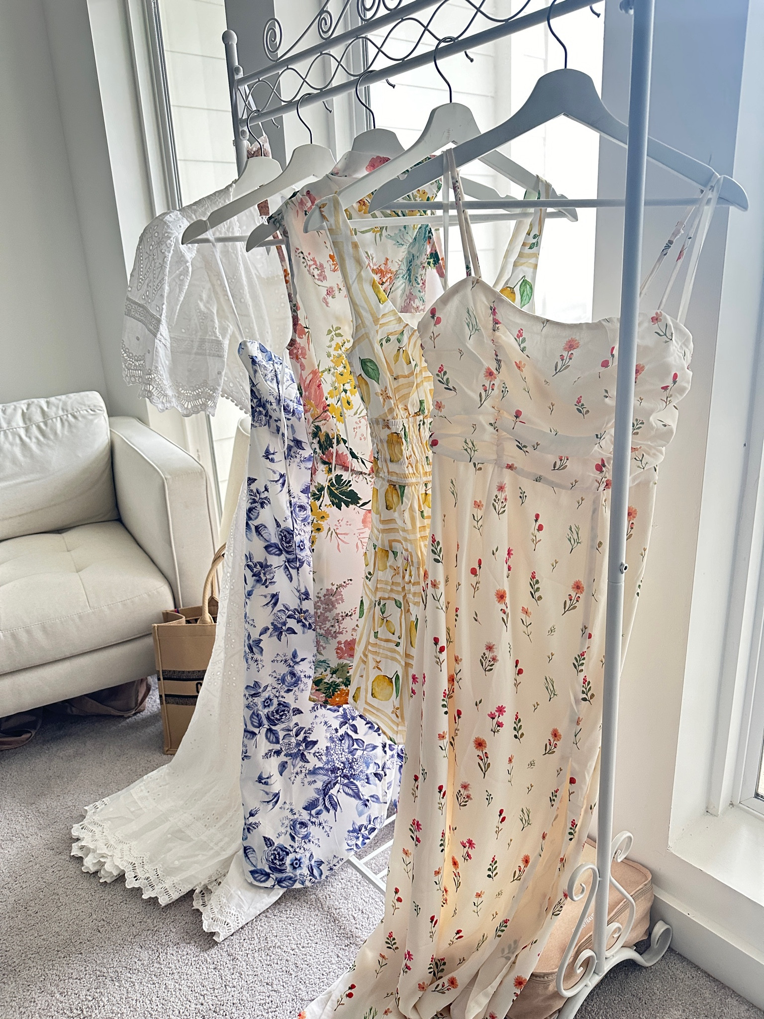 Wedding Guest Dress | spring dress | graduation dress | summer dress | white dress | bachelorette dress | Napa dress | wine tasting | what to wear to a winery | flowy dress | maxi dress | floral dress | blue dress | pink dress | yellow dress | lemon print | try on haul

#LTKparties #LTKfindsunder100 #LTKSeasonal