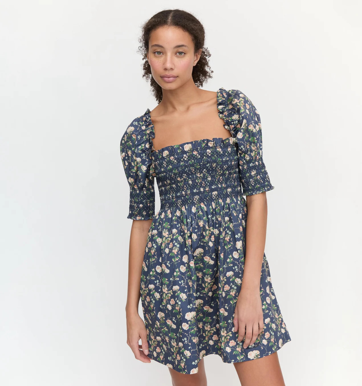 The Lila Nap Dress - Navy Bluebonnet | Hill House Home US