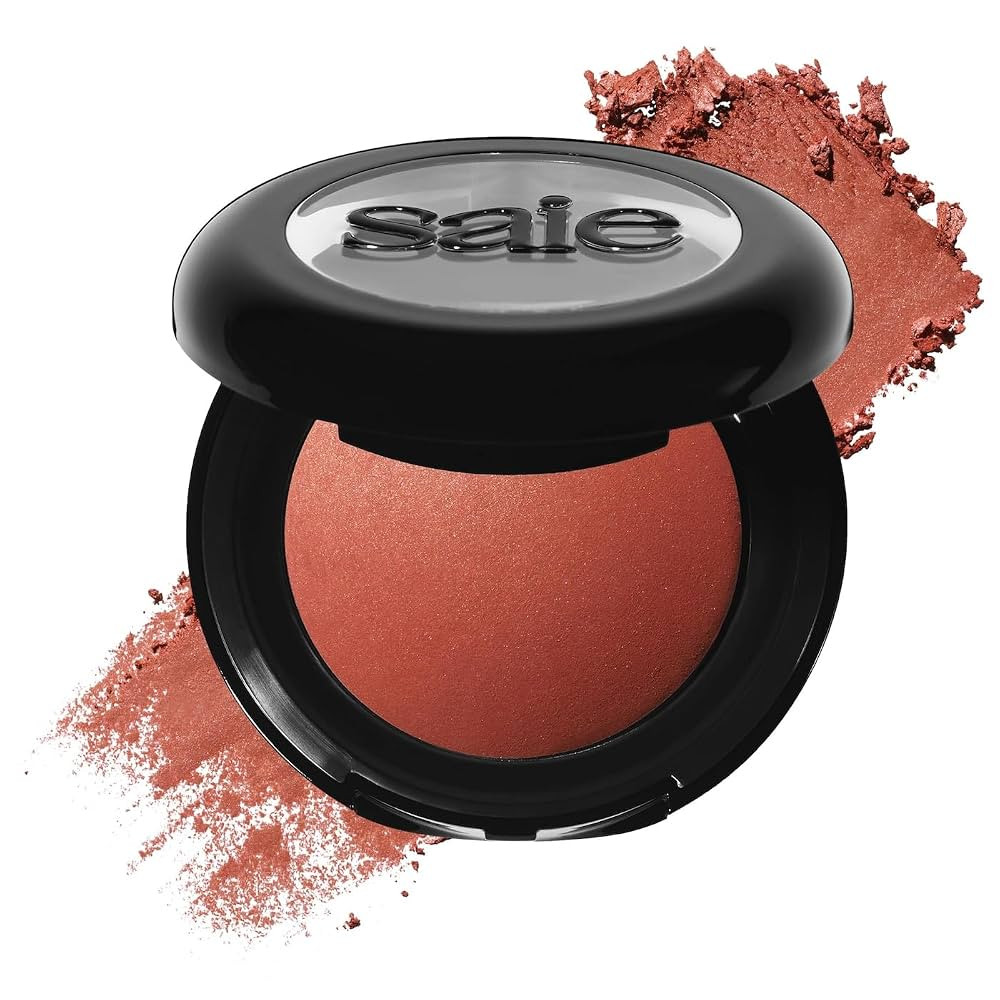 Saie SuperSuede Baked Blush - Talc-Free Powder Blush for All Day Wear - Enriched with Plant-Deriv... | Amazon (US)