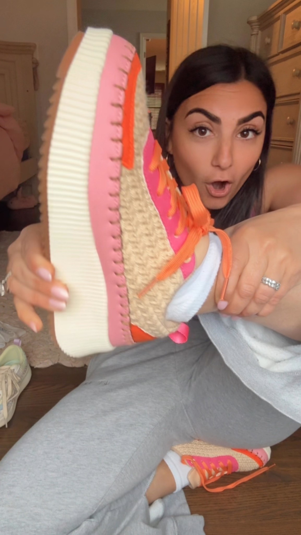 The most comfortable Amazon sneakers ! 🧡🩷

#LTKFindsUnder50 #LTKActive #LTKStyleTip