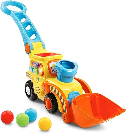 VTech Pop-a-Balls Push and Pop Bulldozer, Yellow | Amazon (US)