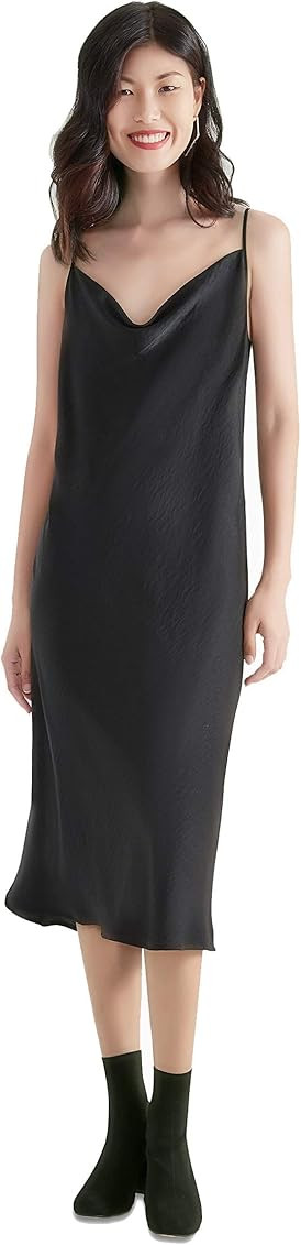 SUPESU Eden Slip Dress, Draped Cowl Neck | Amazon (US)