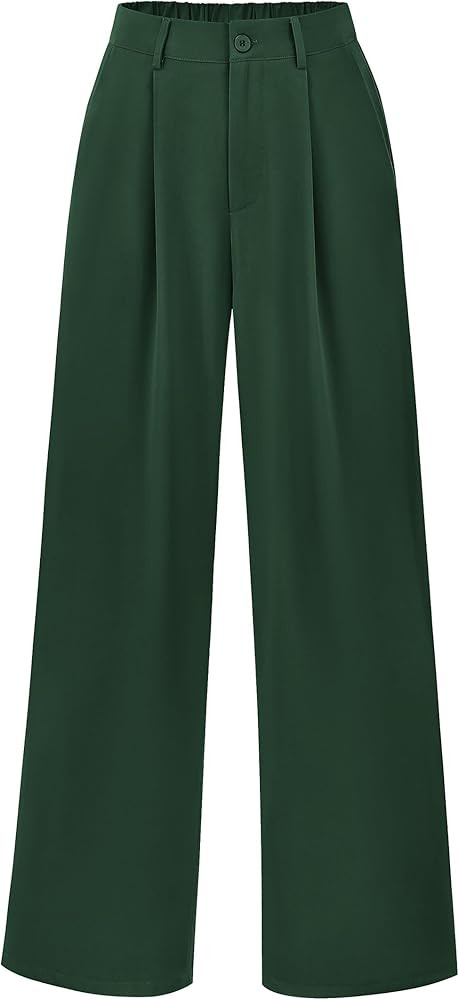PRETTYGARDEN High Waisted Wide Leg Pants Work Pant Trousers | Amazon (US)