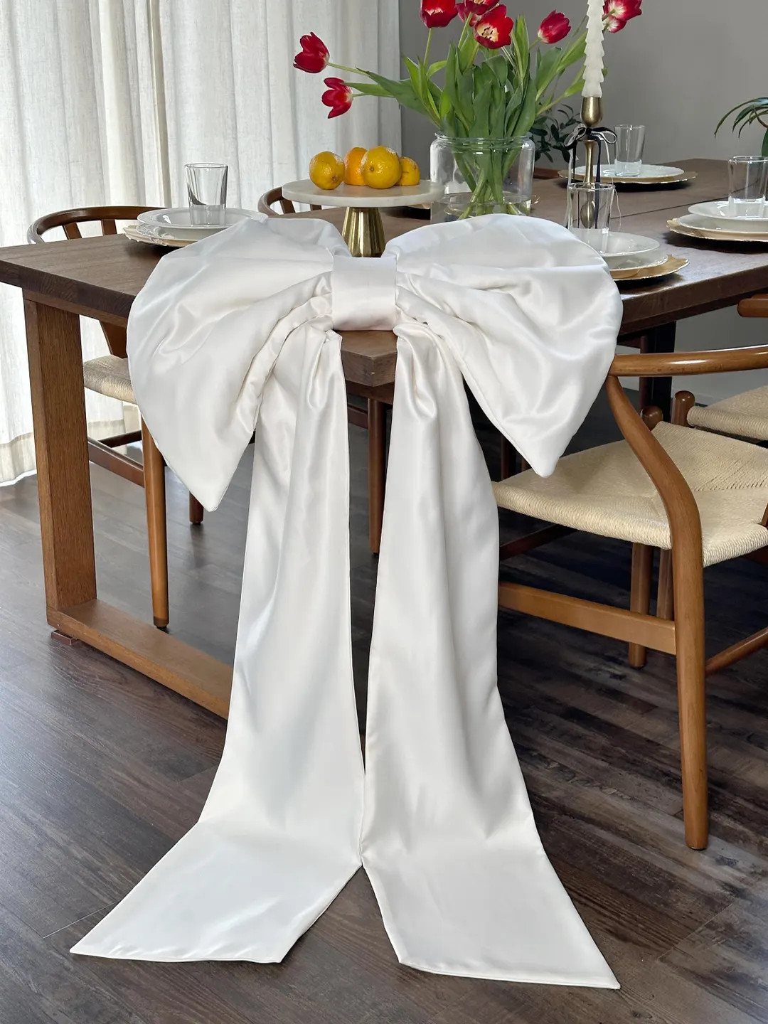 Satin Large Bow: Bridal Shower, Birthday Party Decor - Etsy | Etsy (Global)