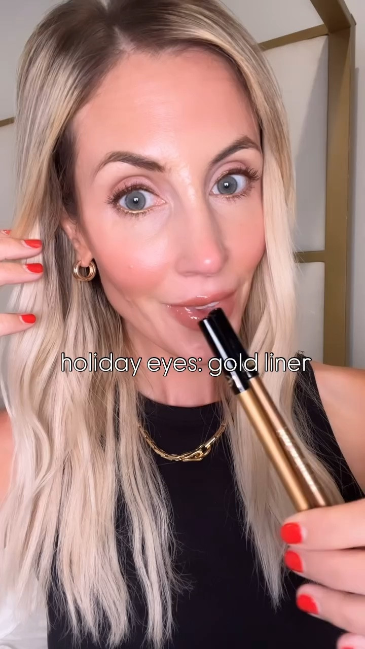Gold Liner is perfect for the holidays! 

Holiday makeup, Makeup, Beauty, Eyeliner 

#LTKHoliday #LTKSeasonal #LTKBeauty