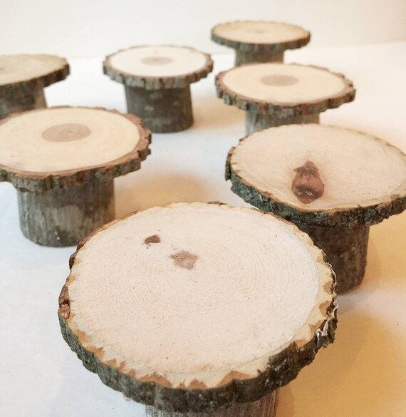 10 Cupcake Wood Stands  Mini Rustic Cake Stands for Dessert | Etsy | Etsy (US)