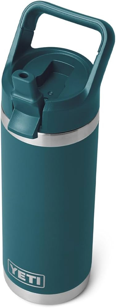 YETI Rambler 18 oz Bottle, Vacuum Insulated, Stainless Steel with Straw Cap | Amazon (US)