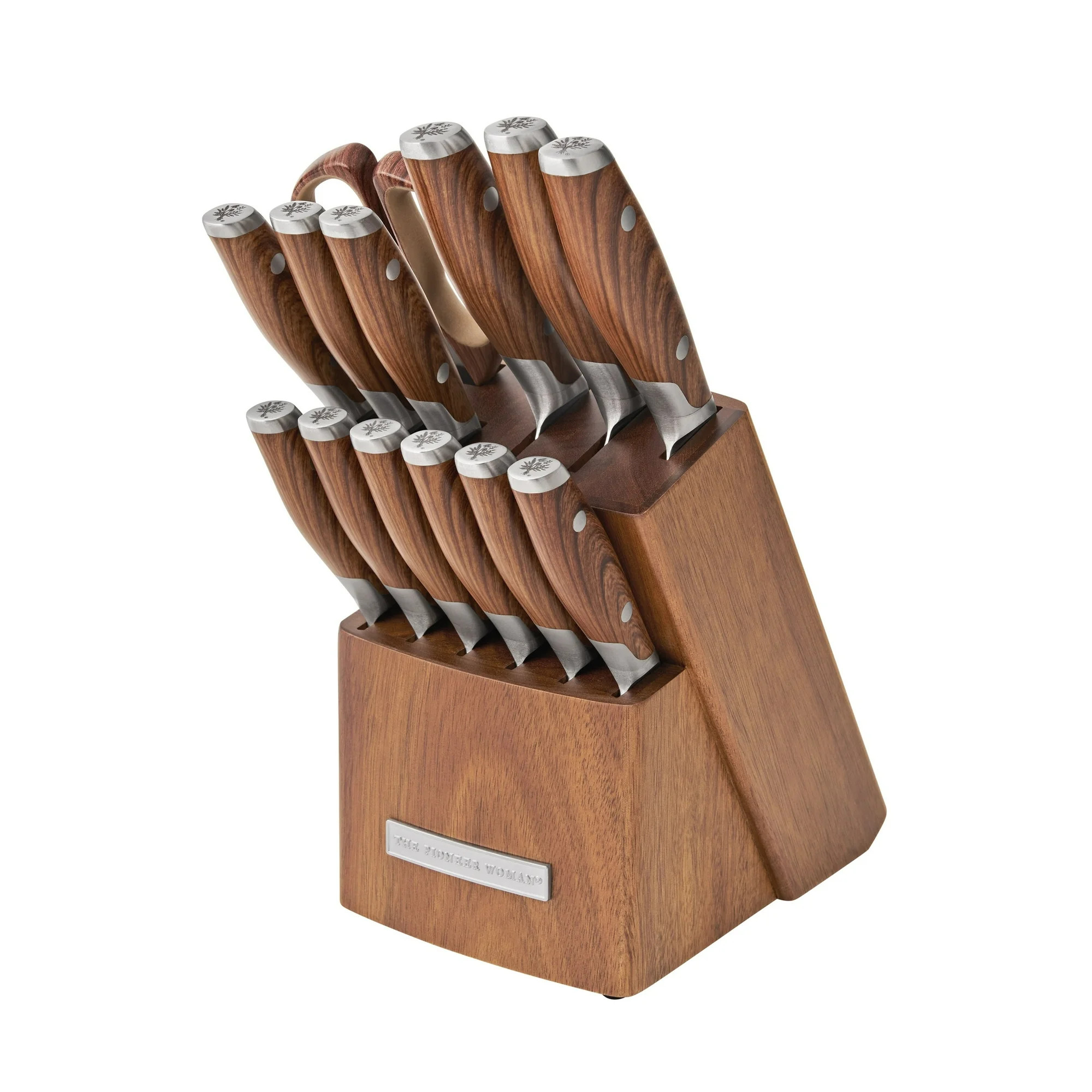 The Pioneer Woman 14-Piece Knife Block Set, Wood | Walmart (US)
