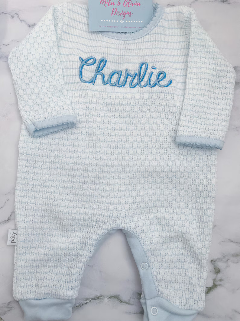 Baby Boy Monogram Outfit, Baby Boy Coming Home Outfit, Baby Boy Monogram Pajamas, Baby Boy Gift, ... | Etsy (US)