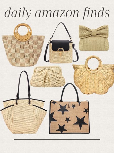 Daily Amazon finds, cute straw handbags, tote bag, vacation outfits, handbag, summer outfits, casual outfits 

#LTKFindsUnder50 #LTKItBag #LTKStyleTip
