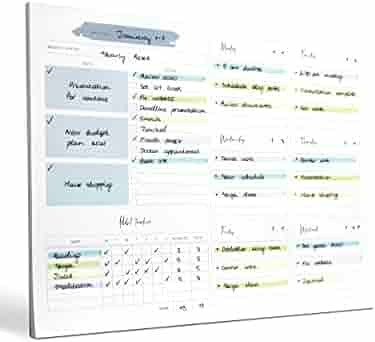 Weekly Planner Pad Tear Off – 52 Undated Weekly Sheets Daily To Do List Notepad, Habit Tracker,... | Amazon (US)
