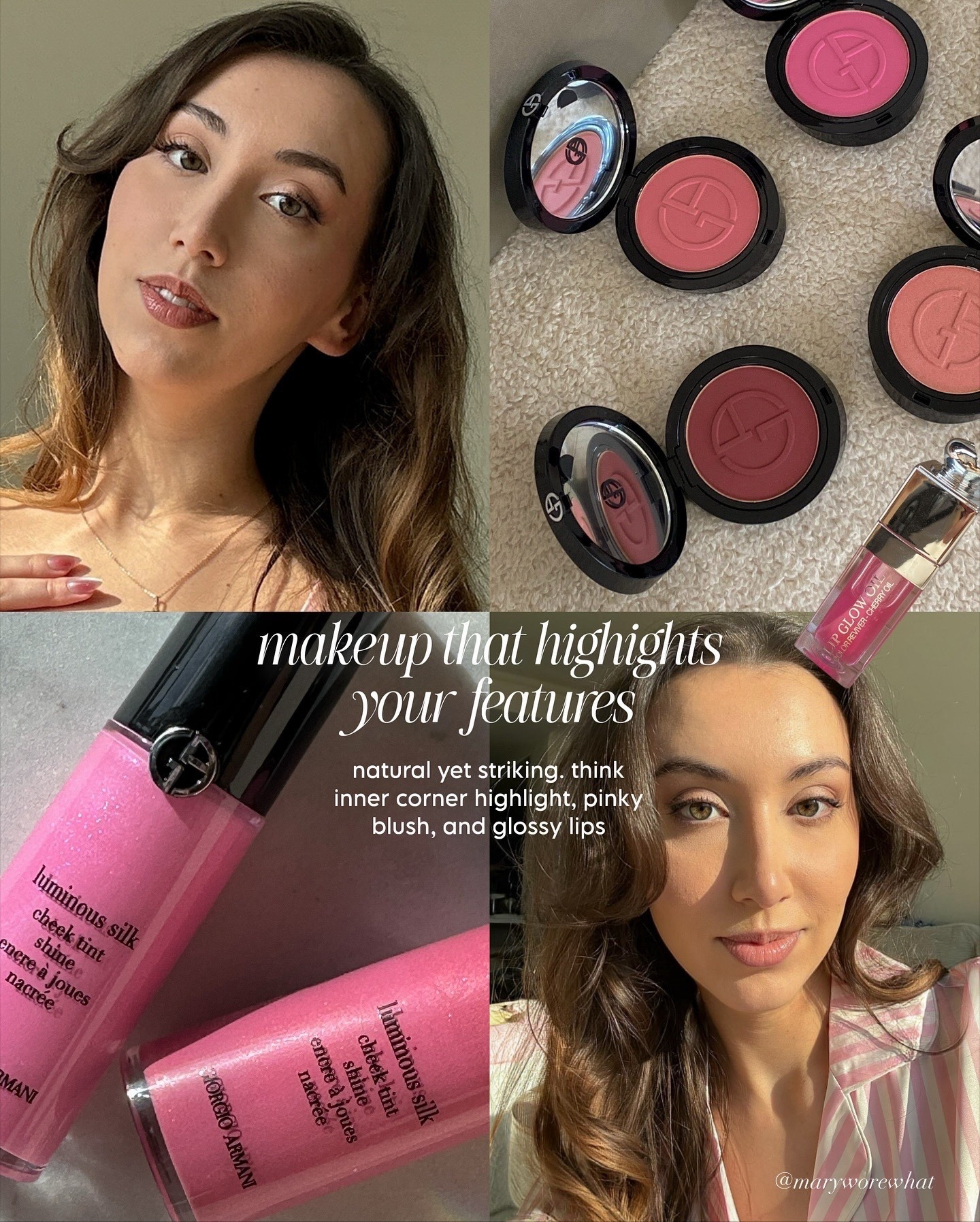 from my latest ig post - How to get the Victoria’s Secret Angel Aesthetic 💕🌸🎀: 

in honor of the Victoria’s Secret fashion show having a comeback (!), here are simple habits + luxuries you can do to give VS Angel energy in your daily life 🩷👼🏼🎀 

• makeup! go glowy and ethereal for a true runway look (inner corner highlight, shimmery lids, and dewy base) OR simply enhance your natural features for everyday. I do this with thin brown liner, pinky blush from Armani Beauty, bronzer, and hydrating lip gloss/oil like one from Huda Beauty💄 

• hair, nails, lashes done. this is only if you really have time - it does take some energy - but it helps soo much with confidence and feeling like THAT GIRL 🩷 I personally love press-on nails from Nail Reformation + lashes from Kiss Lashes. For a bouncy blowout, a Dyson Airwrap or similar tool is a must!

• and lastly: TREAT YOURSELF. whether it’s cutie pink designer items, simple luxuries, or a new outfit or routine - you’ll have something to look forward to after you meet your goals 🫶 

💭SAVE these glow up tips for your next VS Angel aesthetic moment
[if you’ve read this far ilysm! lmk if u want a part II]

[#victoriassecretaesthetic #glowuptips #itgirlenergy #pinkcore #selfcareglow glow up tips, it girl energy, pinkcore, self care glow, vs bombshell runway show, model off duty pinterest vibes]

#LTKFindsUnder100 #LTKBeauty #LTKFindsUnder50