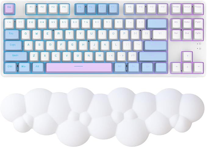 Keyboard Cloud Wrist Rest,PU High Density Memory Foam with Non-Slip Base for Typing Pain Relief,E... | Amazon (US)