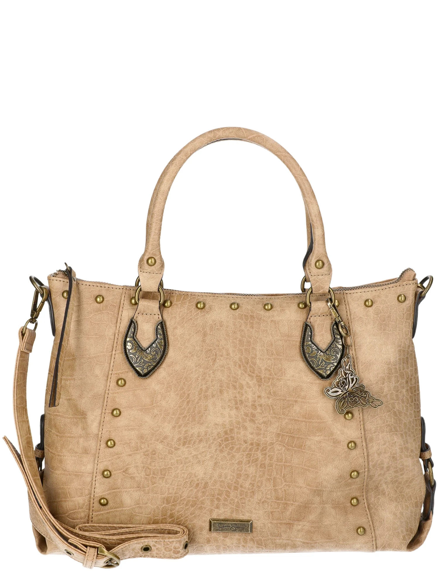Jessica Simpson Women’s Asher Satchel Handbag, Camel | Walmart (US)