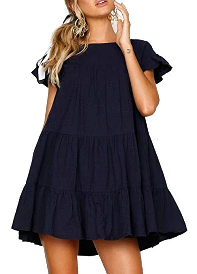 Relipop Fashion Summer Dress Long Sleeve Dresses Casual Short Dresses | Amazon (US)