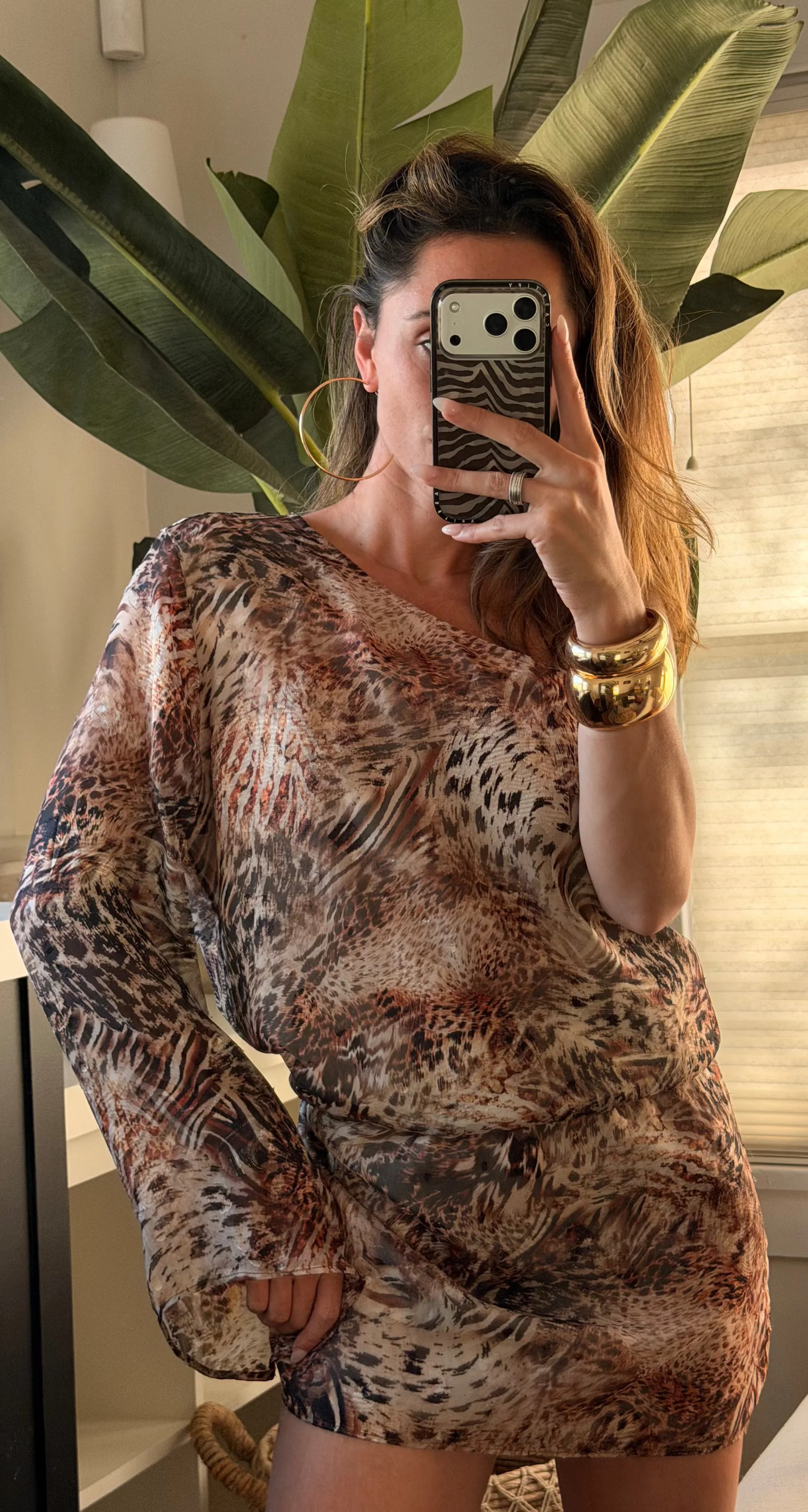Kiki Animal Mini Dress L | 12th Tribe