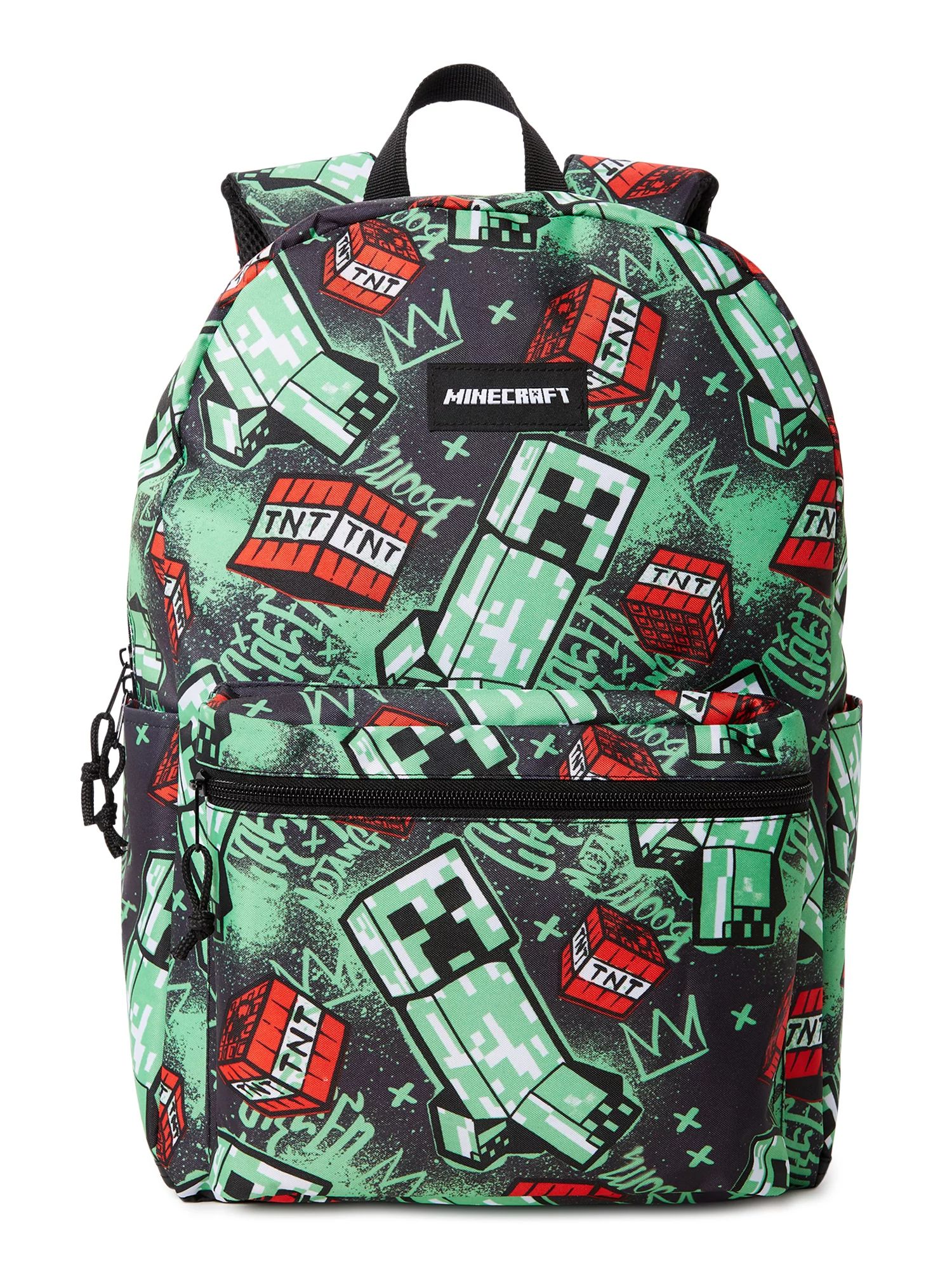 Minecraft Unisex TNT Printed Backpack Green Black - Walmart.com | Walmart (US)