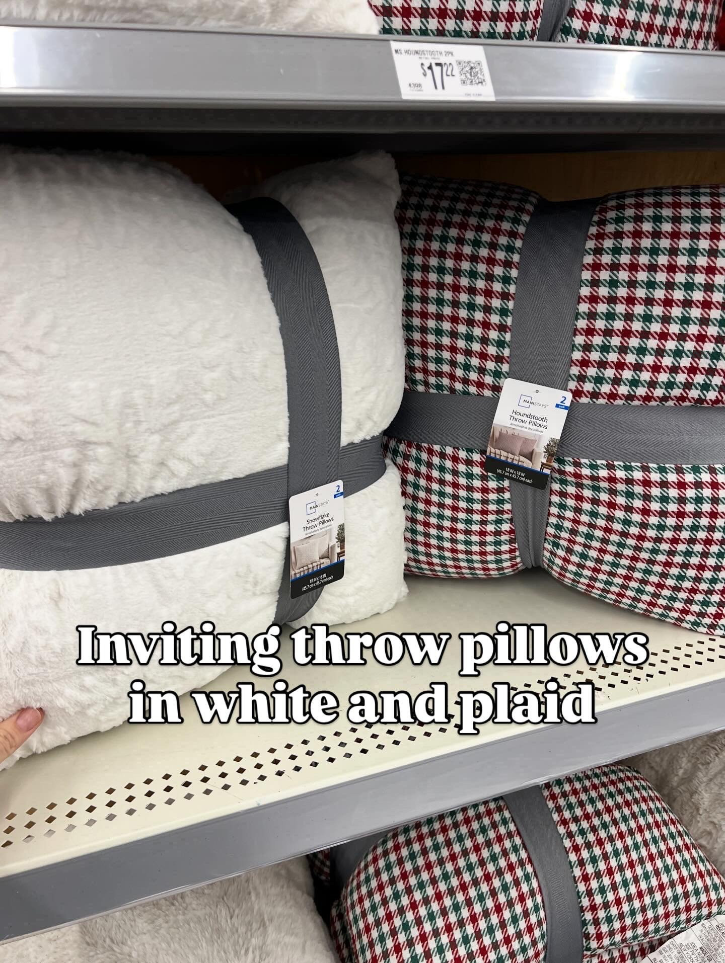 Walmart throw pillow two pack, holiday colors and prints #walmart home

#LTKFindsUnder50 #LTKFindsUnder100