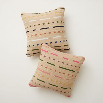Woven Dash Indoor/Outdoor Pillow | West Elm (US)